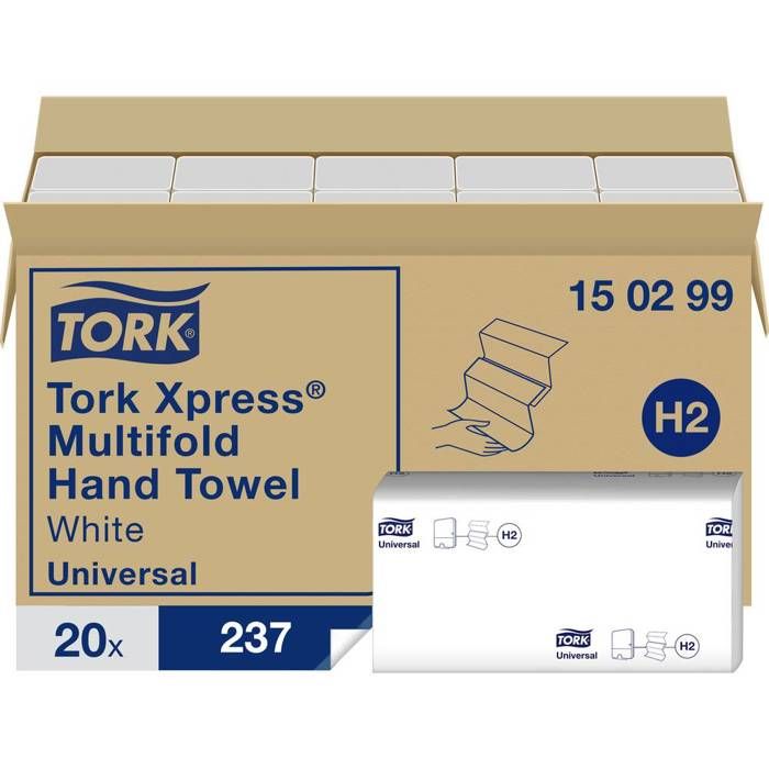 Essuie-mains Multifold Universal pliés en Z TORK Xpress Multifold Universal 150299 2 épaisseurs Nombre: 4740 feuille(s) SERVIETTE