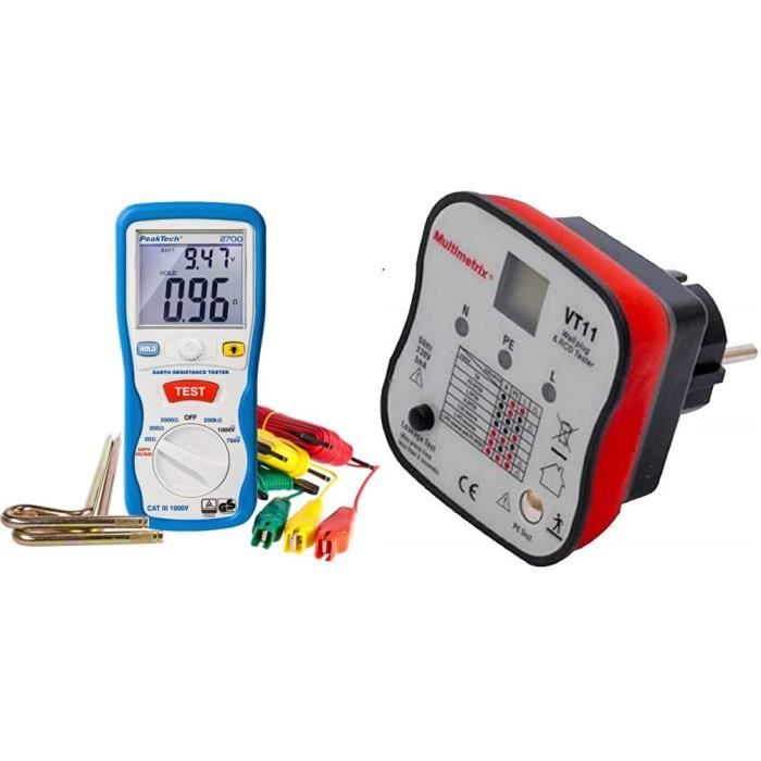 Testeur De Terre Numérique ETCR3000C - Écran LCD Super Grand 4 Digits - Neuf