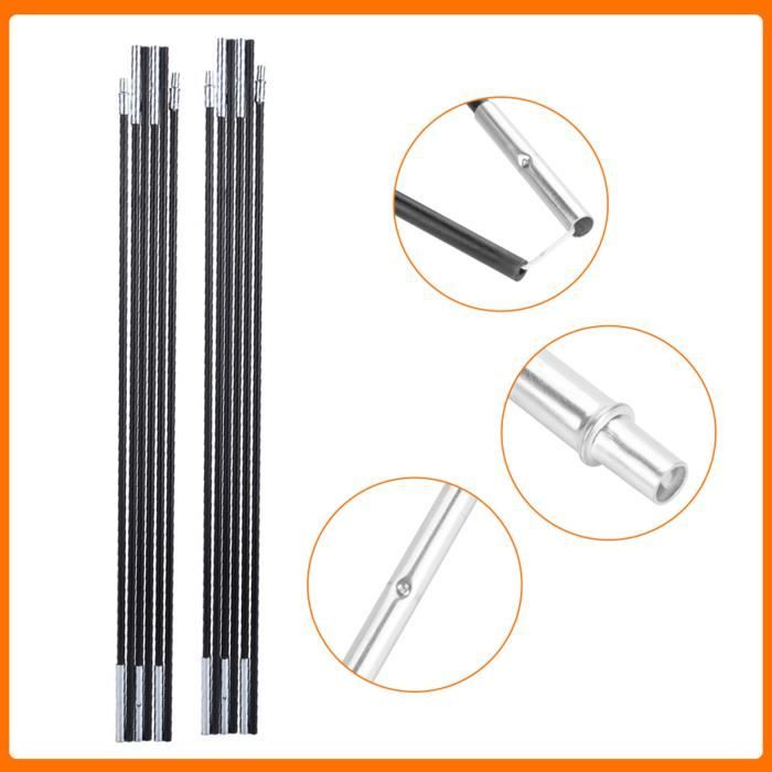 Lot De 4 Tiges Support En Fibre De Verre Pour Chariot De Toit – Neuves