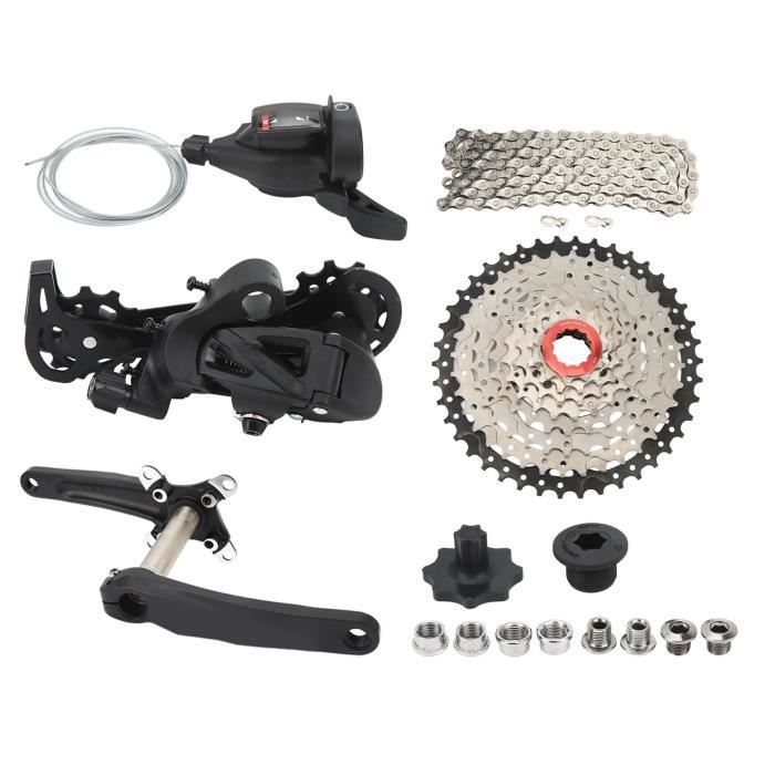 Groupe Transmission VTT 1x10 Vitesses Jemora - Cassette 11-50T, Pédalier, Dérailleur, Chaîne
