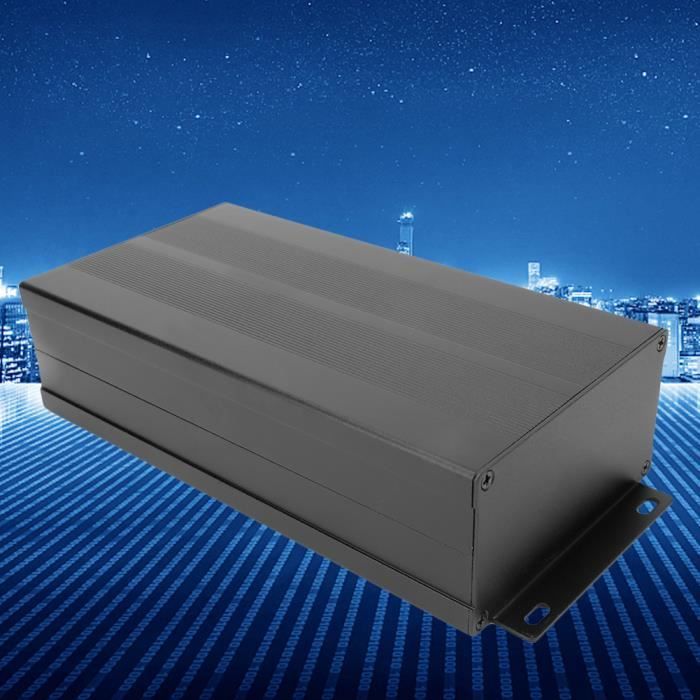 Boîtier D'instrument En Aluminium Pour PCB, Boîtier De Projet électronique, Bricolage, 80 X 50 X 20 Mm, Noir SG | Leroy Merlin