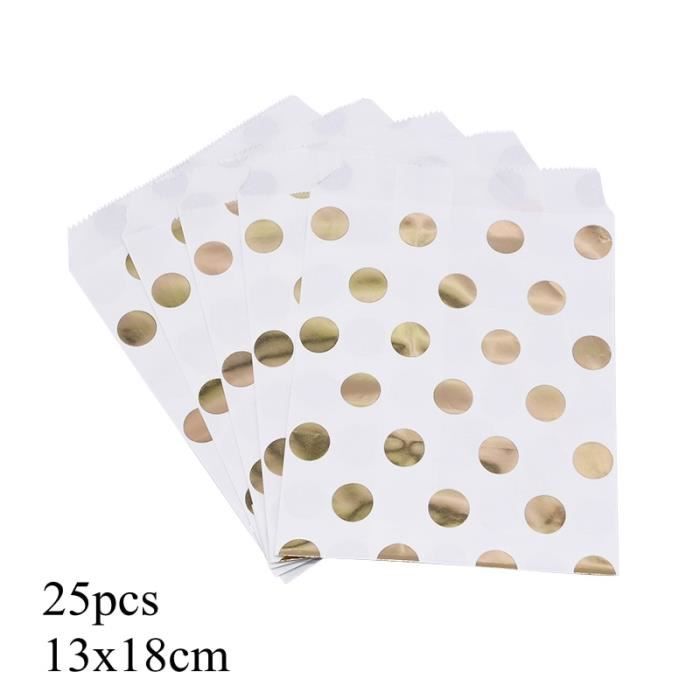 Pochette Cadeau BELLE VOUS Lot De 24 Sac En Papier Kraft Pour Noel