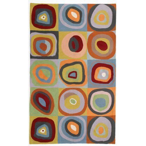 Zaida Tapis En Laine Et Coton Motif Inspir De Kandinsky Carr s Et Zaida Tapis En Laine Et Coton Motif Inspir De Kandinsky Carr s Et