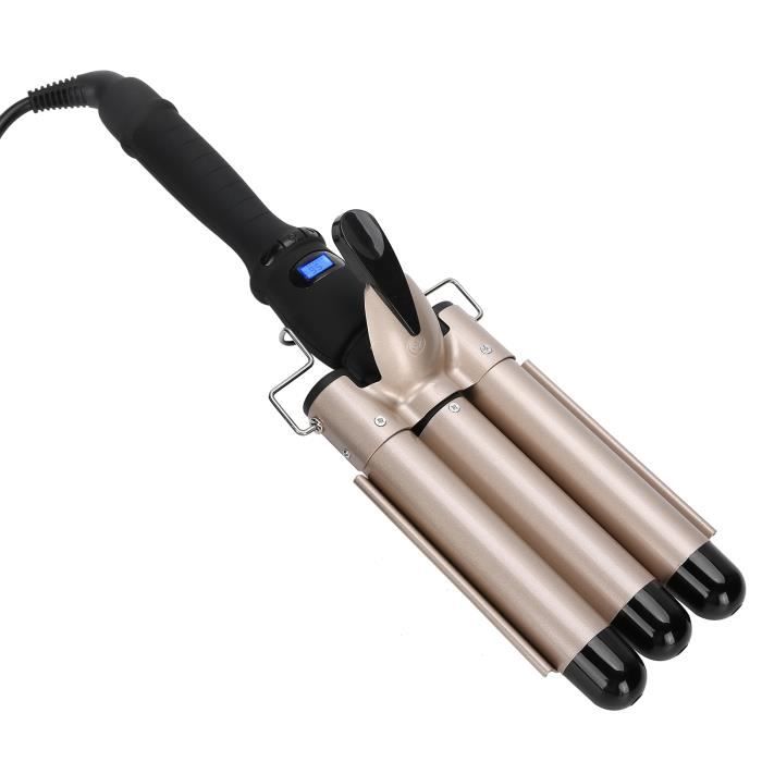 Zerodis fer à friser à cheveux ondulés 3 barils fer à friser baguette