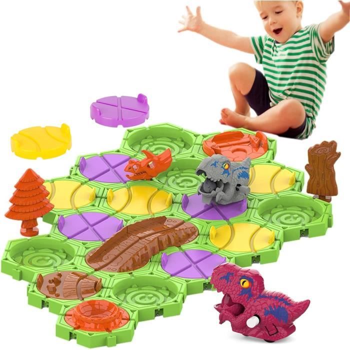 Jeu Construction Routes Logiques 57x57cm - Puzzle STEM Labyrinthe Pour Enfants Avec Camions
