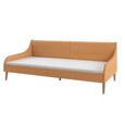 CHIC® Cadre de lit de jour avec matelas en mousse Orange Tissu Moderne Canapé de relaxation - Sofa Divan pour salon|1864-1