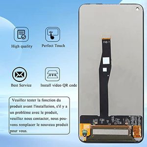 Écran LCD + Châssis Pour Huawei Nova 5T YAL-L21, Neuf, Couleur Noir - Pièce De Rechange