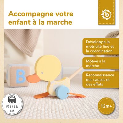 Bieco Jouet a pousser | jouet a tirer | jouet en bois jouets à tirer jouet en bois bebe 1 an jeux en bois bebe jouets en bois - Jeux - Jouets