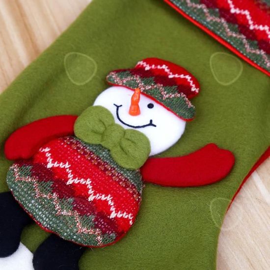 Chaussettes de Noël en laine mérinos pour femmes - Vert sapin