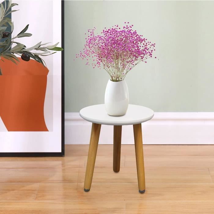 TOPZEA Lot De 2 Mini Tabourets En Bois, Tabourets Courts En