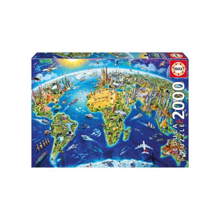 Puzzle Adulte : Symboles Du Monde - 2000 Pieces - Educa - Cdiscount ...