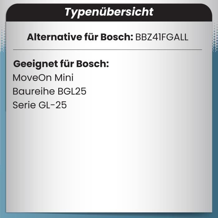 rs-products Sacs d'Aspirateur Compatibles BOSCH Série 2