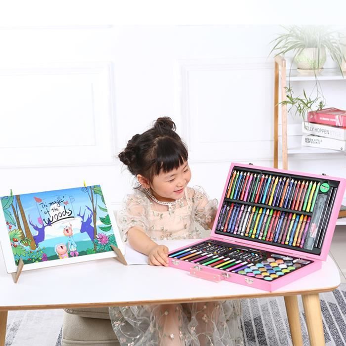 Professionnel Colore Art Set - Malette dessin Inclus pastel, aquarelle,  Charbon de bois,métallique crayons de couleur et materiel dessin,Idéal  Cadeaux pour Adulte Enfant : : Cuisine et Maison
