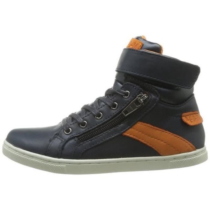 Baskets montantes PLDM Veleda bleu PALLADIUM Enfant Cuir Double zip Bleu Bleu Cdiscount Chaussures