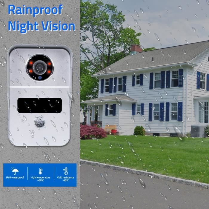 D9 Petite sonnette vidéo intelligente WIFI avec carillon