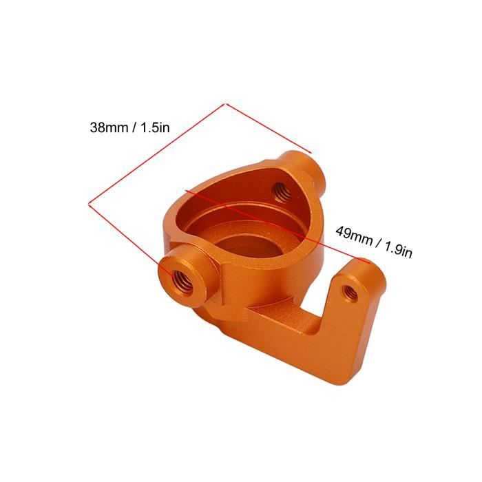 Akozon Coupe de direction en alliage d'aluminium 1:10 pour Arrma Senton 2 pièces 1:10 coupelle