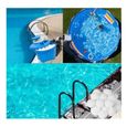 Balle filtrante piscine,Balles Filtrantes,Boules de Filtre de Piscine, 500g remplacent 18kg de Sable filtrant,Convient aux piscines-2