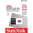 SanDisk Ultra 128 Go, Carte microSDXC UHS-I pour Chromebook avec adaptateur SD et jusqu'à 120 Mo-s en vitesse de transfert[1811]-2