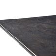 Table pliante 140 x 90 cm, plateau Polytec® anthractite, structure gris clair-2