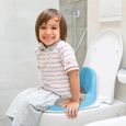 Réducteur WC Bébé XMTECH - Siège de Toilette avec Coussin et Poignée - Bleu et Gris-2