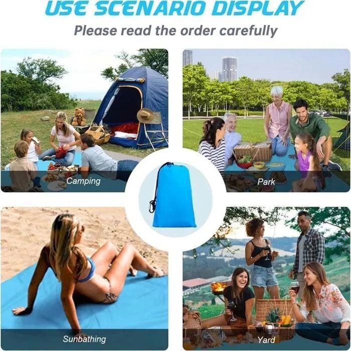 Tapis Pique Niques Impermeable Couverture De Pique-Nique U00c9tanche Camping Jardin Imperméable Portable Couverture De Plage