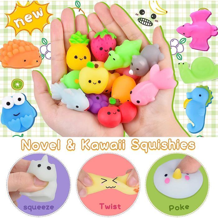 Lapin de Pâques Squishy Toys, Cube Squish de Glace Jouets Anti-Stress pour Toutes les Années, Cadeaux de la Saint-Valentin Souvenirs de Fête Petits Cadeaux de Bas de Noël