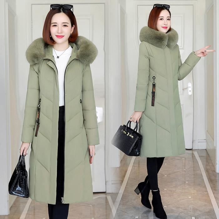 Acheter Manteau d'hiver fille Manches longues Vert clair ? Bon et bon  marché