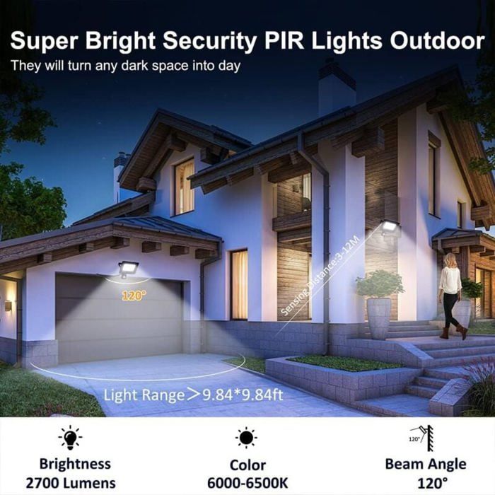 Projecteur LED Extérieur Détecteur De Mouvement Spot LED Extérieur Détecteur 6500K Blanc Froid Lumiere De Securite Classe Energetique 90897307 Projecteur LED Extérieur Détecteur De Mouvement Spot LED Extérieur Détecteur 6500K Blanc Froid Lumiere De Securite Classe Energetique 90897307
