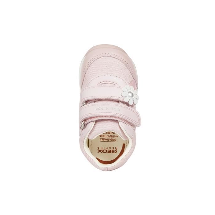 GEOX Chaussures Premier Pas Rose Blanc EACH Bebe Fille Cdiscount Chaussures