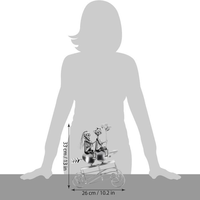 BRUBAKER Porte-bouteille De Vin Décoratif - Couple D'amoureux Avec