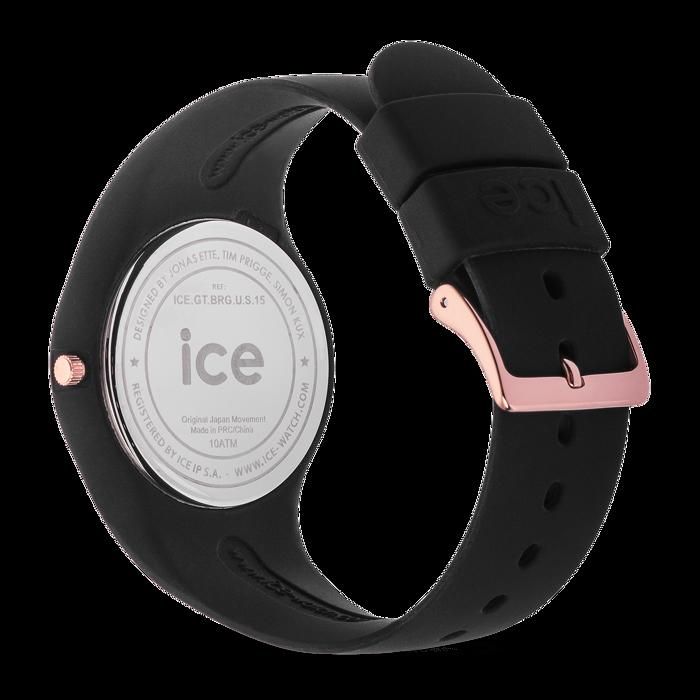 Ice Watch ICE glitter Black Rose Gold Montre noire pour femme