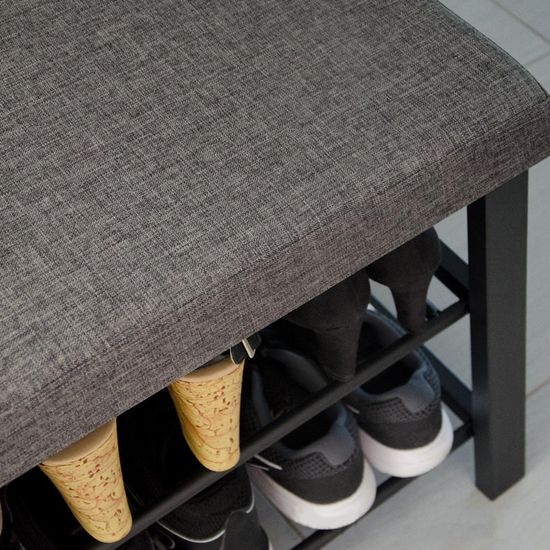 DuneDesign Range-Chaussures 130x60x26cm étagère en Bois de Bambou Porte