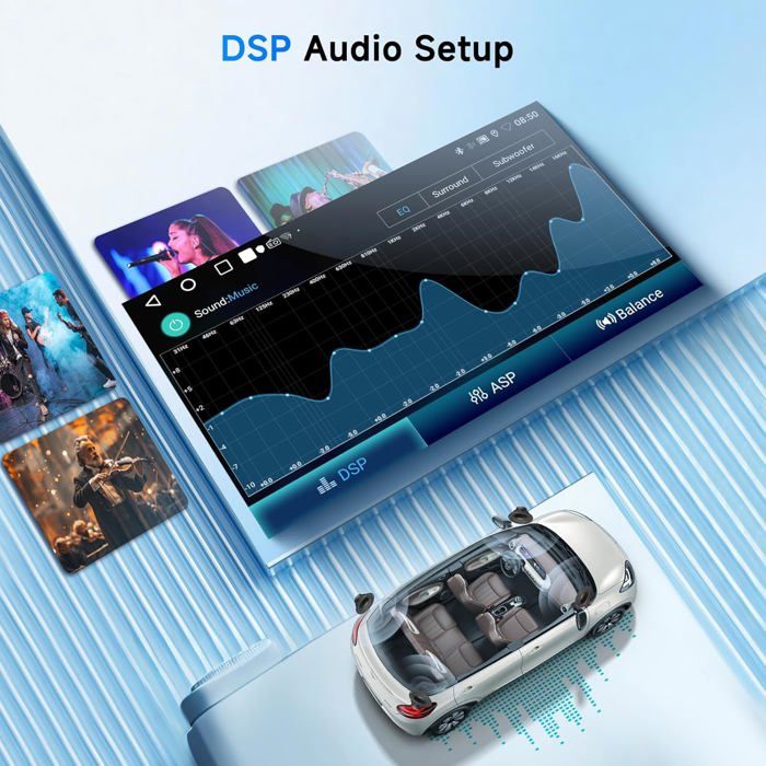 Autoradio Android 14 GPS 8" Pour Opel Corsa/Astra/Vectra Etc. - 4GB/64GB - Double DIN - Apple CarPlay/Android Auto Sans Fil
