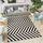 Tapis de salon noir et blanc