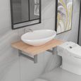 2 pcs Mobilier de salle de bain SALLE DE BAIN COMPLETE Style Contemporain scandinave - Ensemble de meubles de salle de bain BEAU9106-0