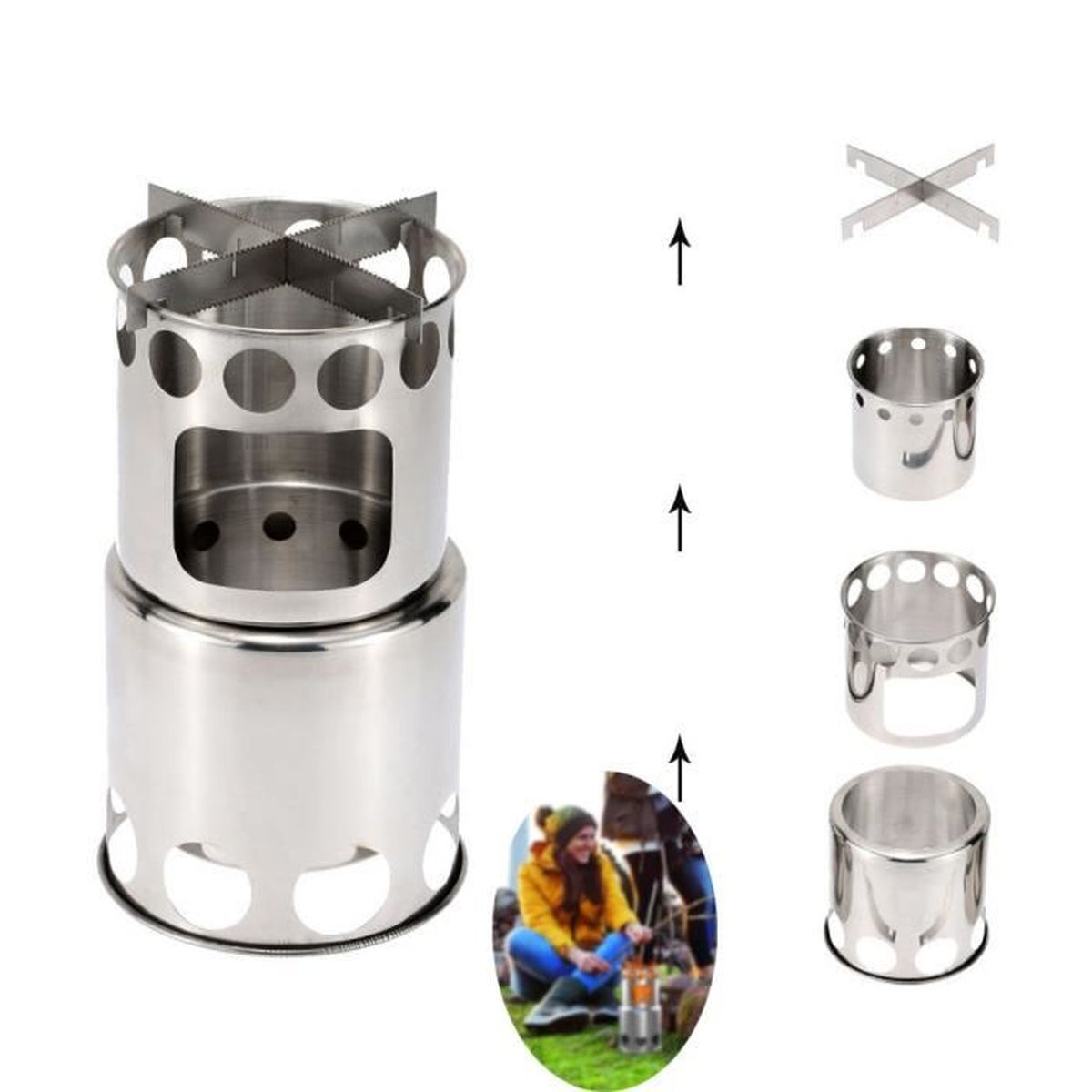 HIGHLANDER BUTANE GAZ PORTABLE COMPACT CHAUFFAGE CAMPING PÊCHE VOYAGE PLEIN AIR