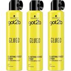 BRAND Schwarzkopf got2b Glued Blasting Freeze Hair Spray, 3 Pack