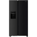 GEDTECH Réfrigérateur Américain GSBSA513DX Side by Side 513L - Distributeur d'eau et machine à glaçons automatique - Dark Inox