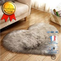 TD® Tapis en peau de mouton imitation laine tapis de tapis shaggy de chambre à coucher antidérapante    dx589
