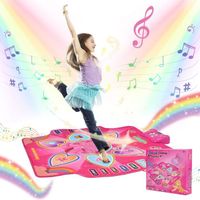Tapis de Danse, Tapis de Danse Musical, Tapis de Danse pour Enfants avec Affichage LED, Musique Bluetooth,  7 Modes de Jeu