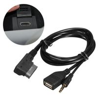 Chargeur AUX Câble Adaptateur Audio d'Interface Musique AMI MMI USB 3.5mm Câble pour AUDI A6L/A8L/Q7/A3/A4L/A5/A1/S5/Q5 Vente Chaude