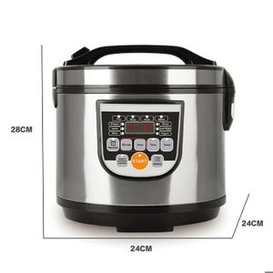 UPKOCH Cuiseur À Riz Liner Inox Argent Double Fond