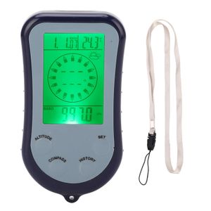Altimètre Numérique 8-en-1 - Boussole, Baromètre, Thermomètre, Météo Pour Randonnée, Camping