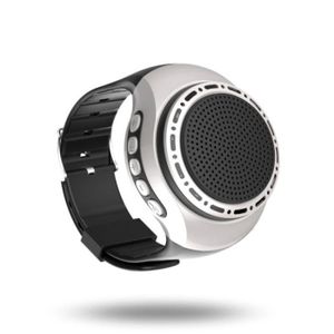 ENCEINTE NOMADE U6 Argent-Mini haut-parleur de basse de montre int