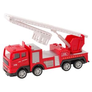 VOITURE - CAMION voiture à échelle - Jouet de camion de pompier simulé pour enfants, véhicule à friction, jouets côtelés, grue
