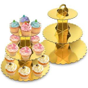 100x Semelle à Gâteau Support de Présentation Rectangulaire en Carton de  Qualité Alimentaire Doré pour Mousses Cupcakes - Cdiscount Maison