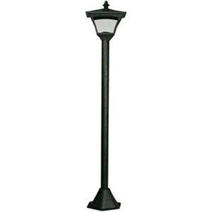 LAMPE DE JARDIN  Lanterne Solaire - Casablanca - Lampadaire de Jardin - Finition Noire - 10 lm - Blanc c LED