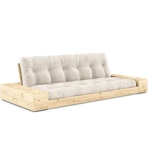 FUTON Canapé lit futon BASE pin massif couchage transver