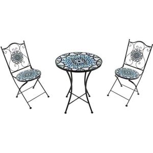 Ensemble table et chaise de jardin Ensemble Bistro Extérieur AXI Amélie - 2 Chaises 1