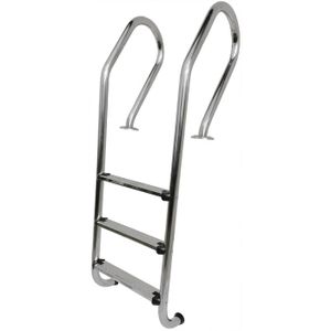 Échelle Double Sécurité Intex Pour Piscine 1,32m Avec Marches Amovibles - 28074 Blanc